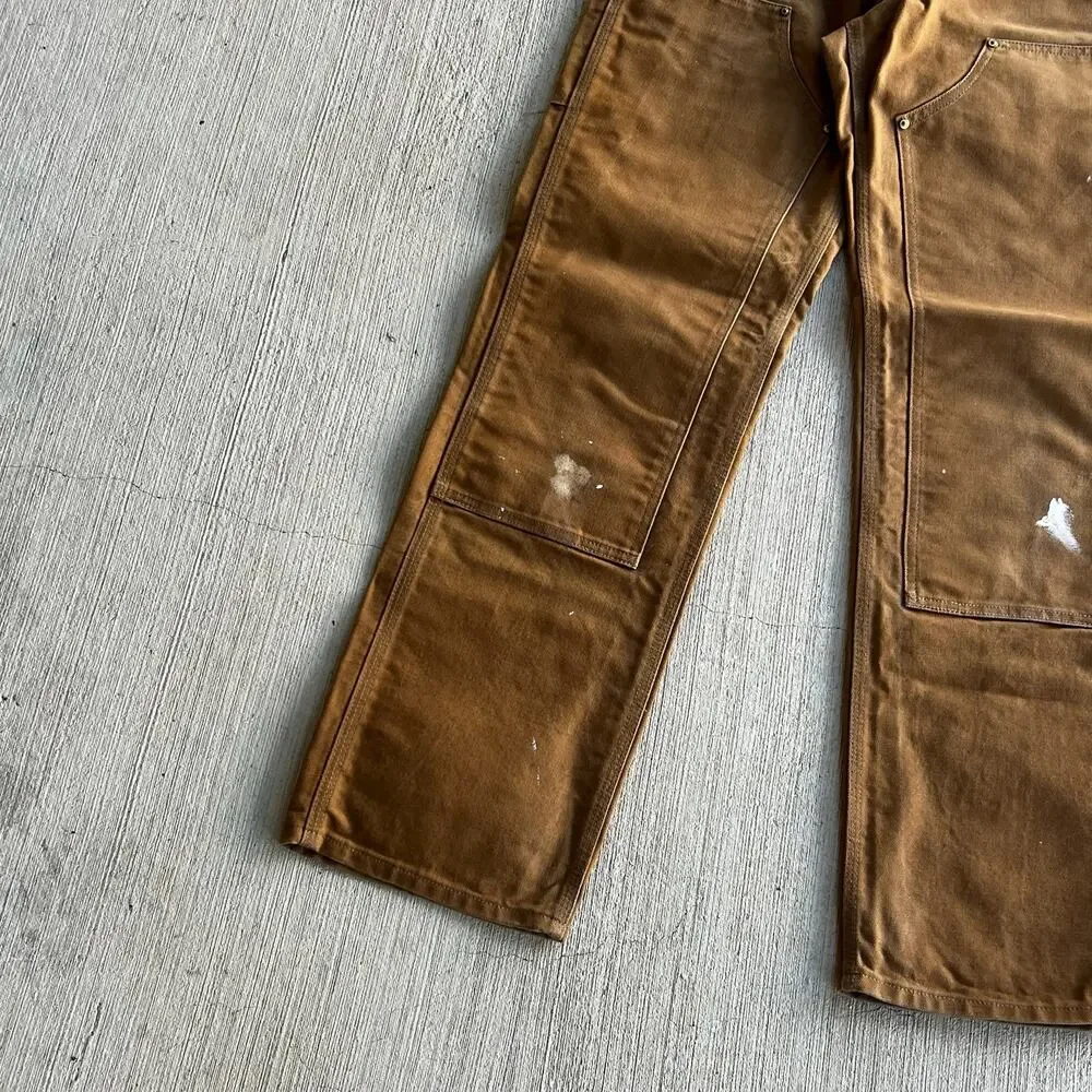 Carhartt brown double knee work wear carpenter pants - Picture 3 of 8